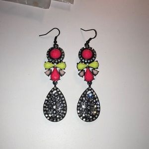 NWOT Beautiful earrings.  Approximately 3.5” long.